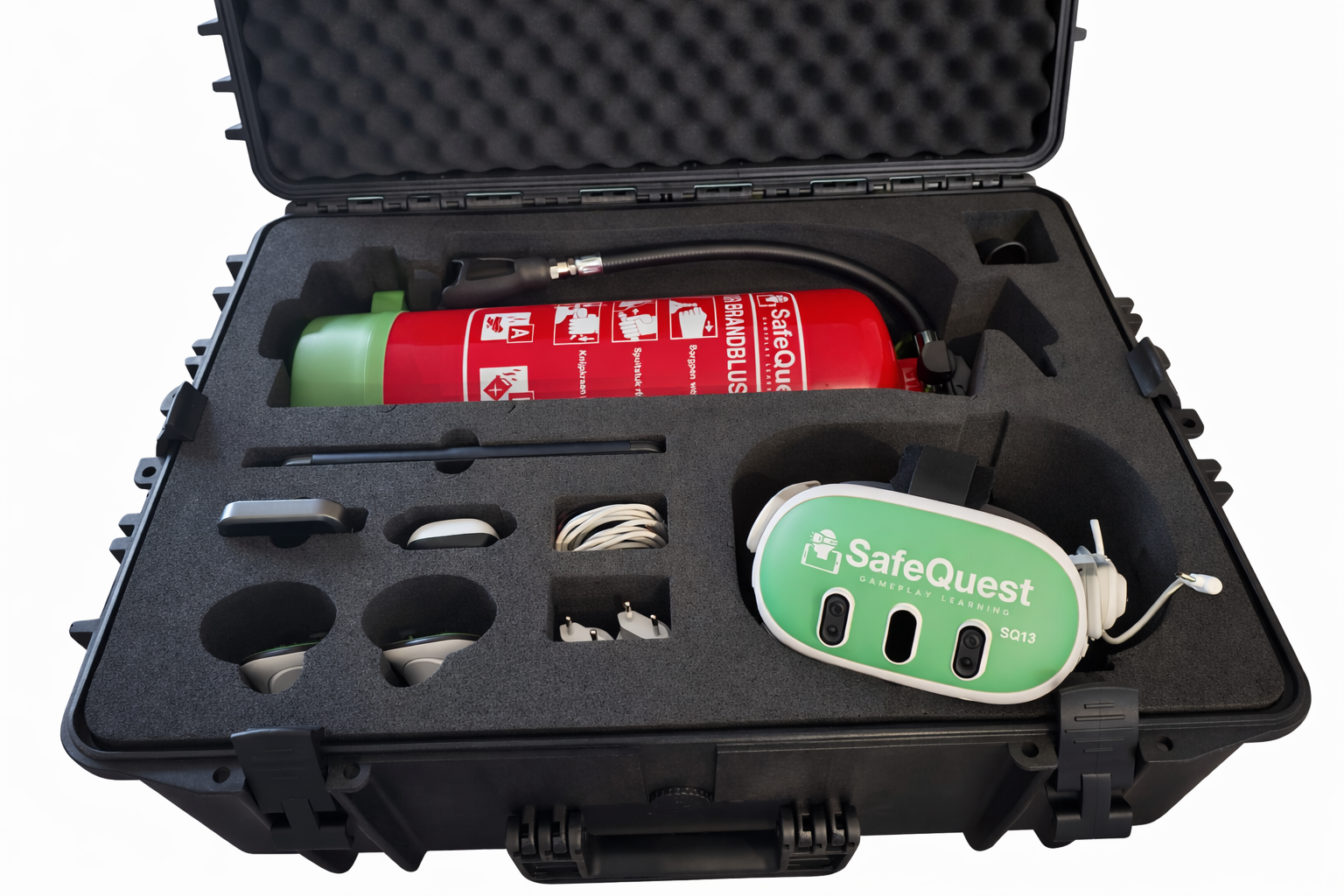 FireScenario XR open case — compact, organized, mobile