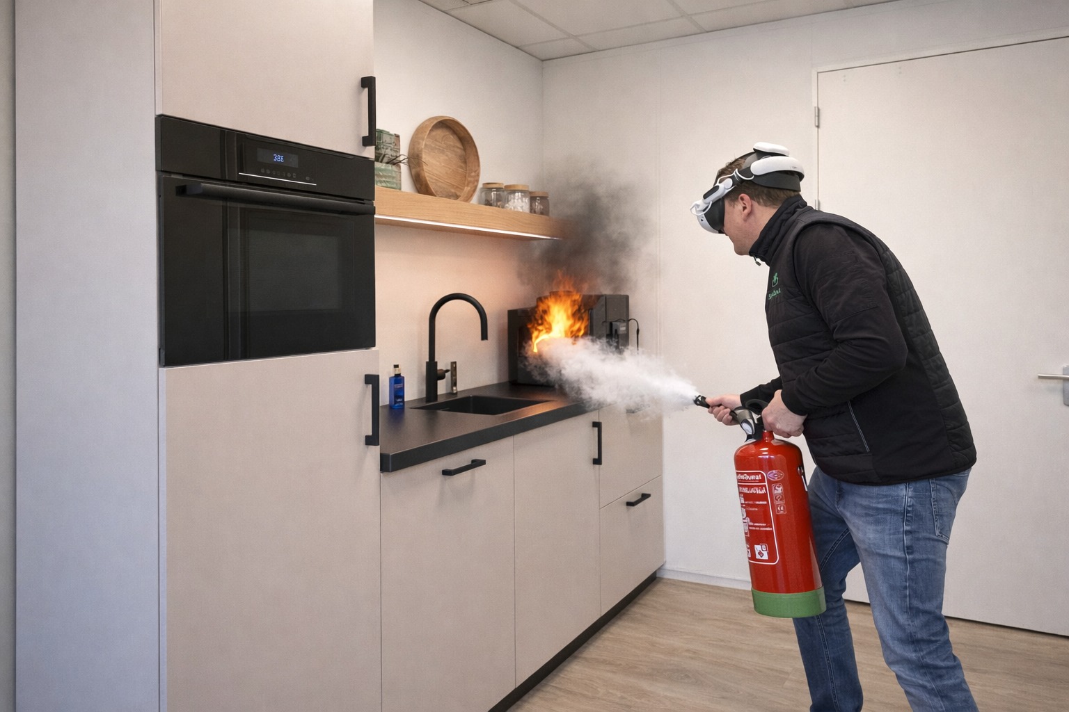 Fire training in action